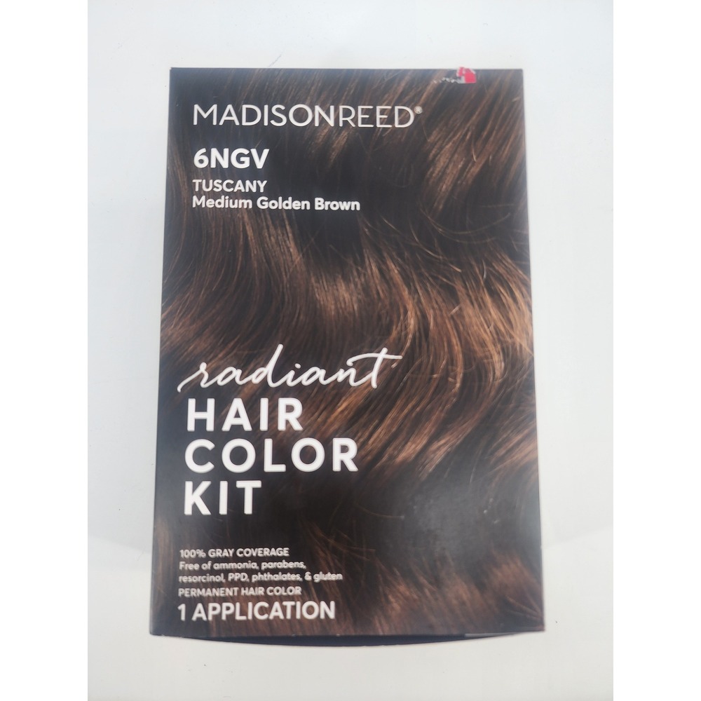 Madison Reed Radiant Hair Color Kit 6NGV Tuscany Medium Golden Brown Permanent